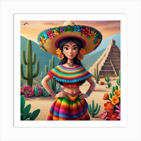 Mexican Girl 69 Art Print