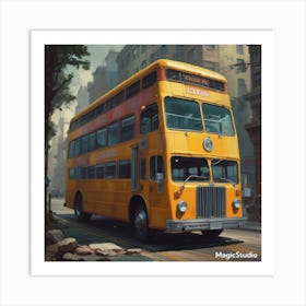 Double Decker Bus Art Print