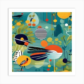 Birds In The Sky Art Print