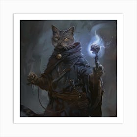 Cat Of The Night Art Print