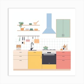 Kitchen Interior Art Print