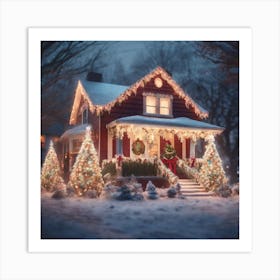 Christmas House 78 Art Print