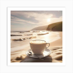 Coffee On The Beach 22 Art Print