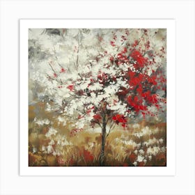 Red Cherry Tree 1 Art Print