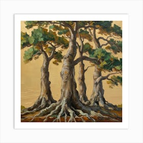 Three Pine Trees 1 Art Print