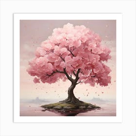 Pink Blossom Tree 1 Art Print