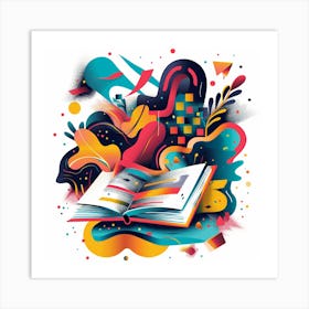 Book Illustration Art Print