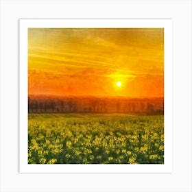 Sunrise Landscape Art Print