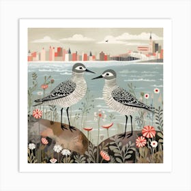 Bird In Nature Grey Plover 2 Art Print