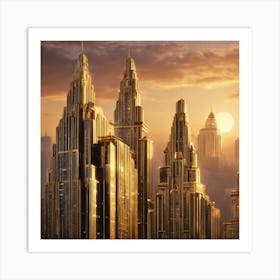 Futuristic Cityscape 6 Art Print