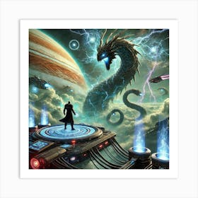 A Science Fiction Scene Featuring Overlord Jorath Art Print