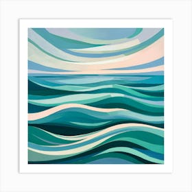 Ocean Waves 52 Art Print