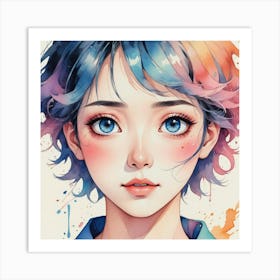 Anime Girl 2 Art Print