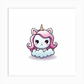 Cute Unicorn 498 Art Print