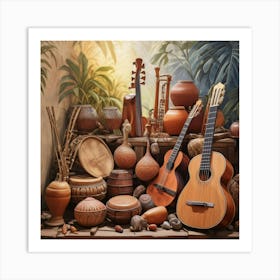 Musical Instruments 2 Art Print