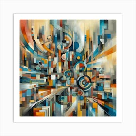 Abstract City Art Print