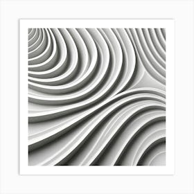 Abstract Wavy Pattern 6 Art Print