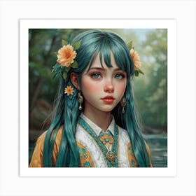 Anime Girl 7 Art Print