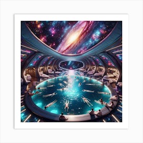 Cosmic Cruise Bath Art Print