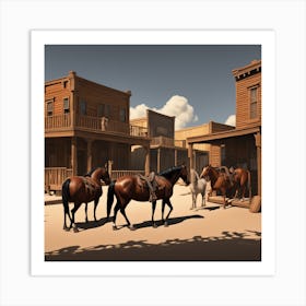 Old West Town 31 Art Print