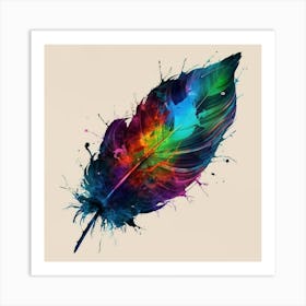 Feather Painting 2 Art Print