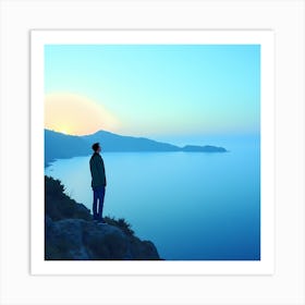 Man Looking At The Sea Art Print