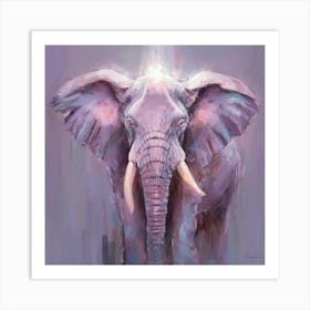 Elephant With Tusks Art Print