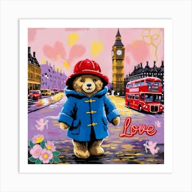 Paddington - love Art Print