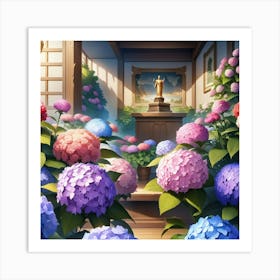 Hydrangeas Art Print