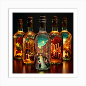 Venice In Bottles 5 Art Print