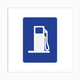 Gas Station Sign.A fine artistic print that decorates the place.31 Art Print