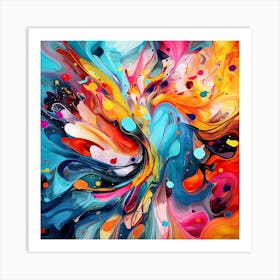 Abstract Painting - Never Stop Dreaming Art Print