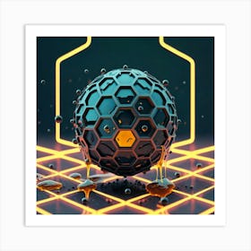 Abstract Sphere 3 Art Print