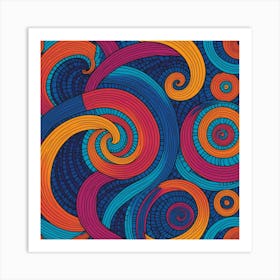 Abstract Swirls 7 Art Print