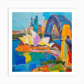 Abstract Travel Collection Sydney Australia 7 Art Print