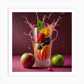 Fruit Splash Art Print