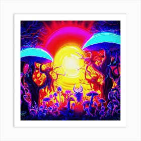 Mushroom Fantasy Art Print