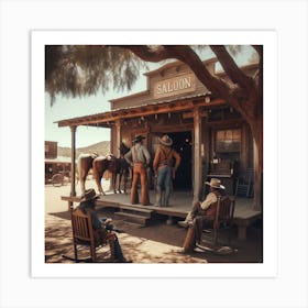 Western Saloon Art Print