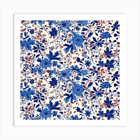 Lily Lane London Fabrics Floral Pattern 7 Art Print