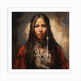 Native American Woman 3 Art Print