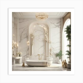 Luxury Bathroom Art Print