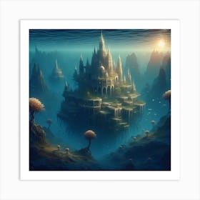 Underwater Palace 7 1 Art Print
