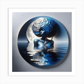 Blue Moon Art Print