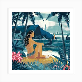 Hawaiian Girl 1 Art Print