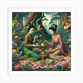 Traditional Tea in nature Art Print