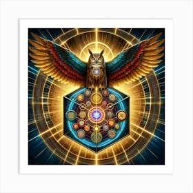 Owl Of The Zodiac Art Print