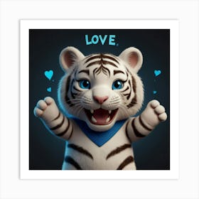 Love Tiger Art Print