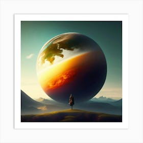 Planet Earth Art Print
