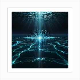 Underwater Light Art Print