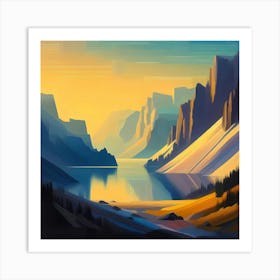 Landscape Painting 97 Art Print